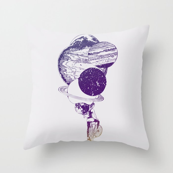 Time for Ride Throw Pillow