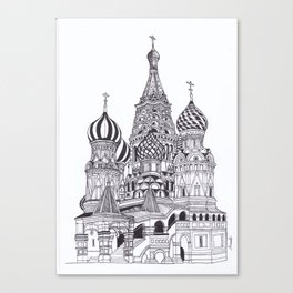 Saint Basil Cathedral, Moscow  Canvas Print