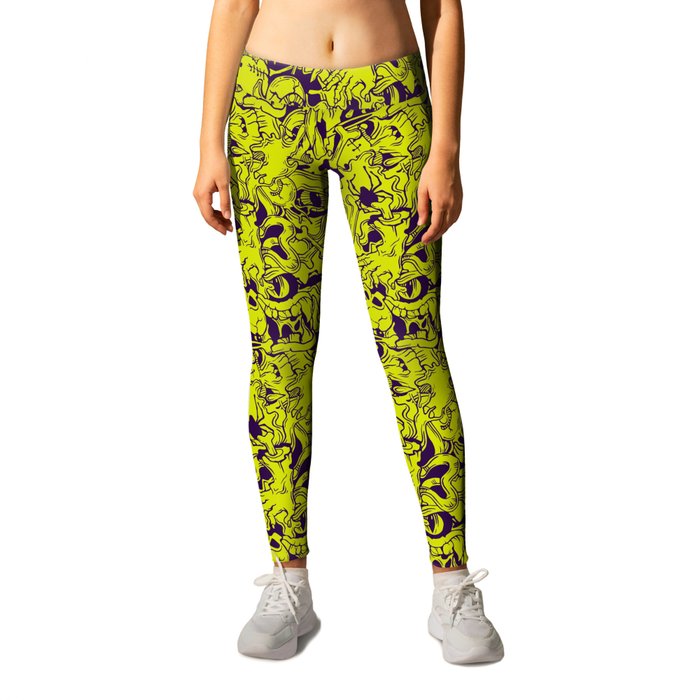 Halloween zombie pattern Leggings