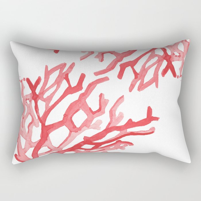 Red Coral No 3 Rectangular Pillow By Theaestate Society6