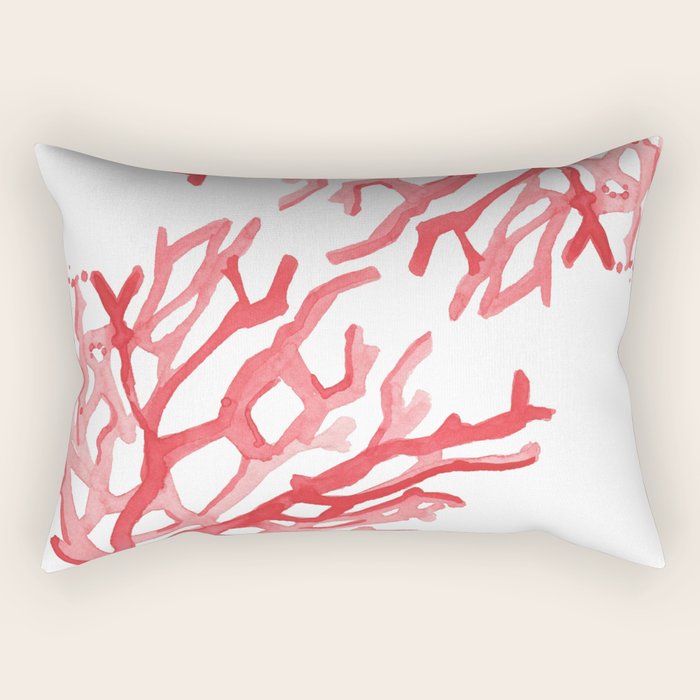 Red Coral No 3 Rectangular Pillow By Theaestate Society6