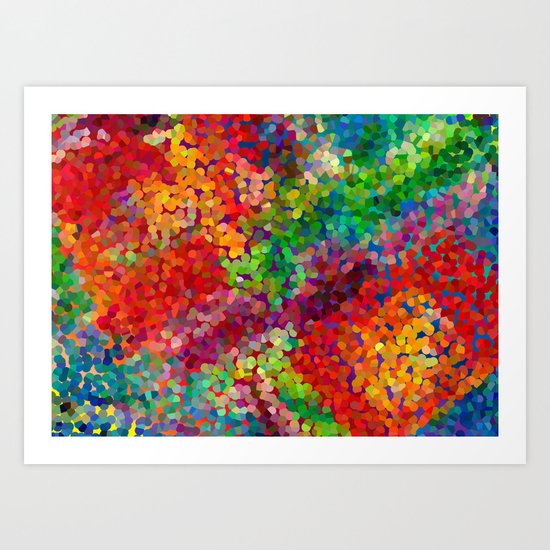 Color Theory Clash Art Print
