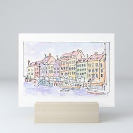 Nyhavn's Colourful Renovated Portside Beauty Mini Art Print