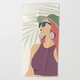 Bohemian Girl Beach Towel