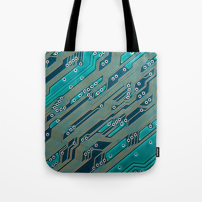 Electronic circuit board close up Tote Bag