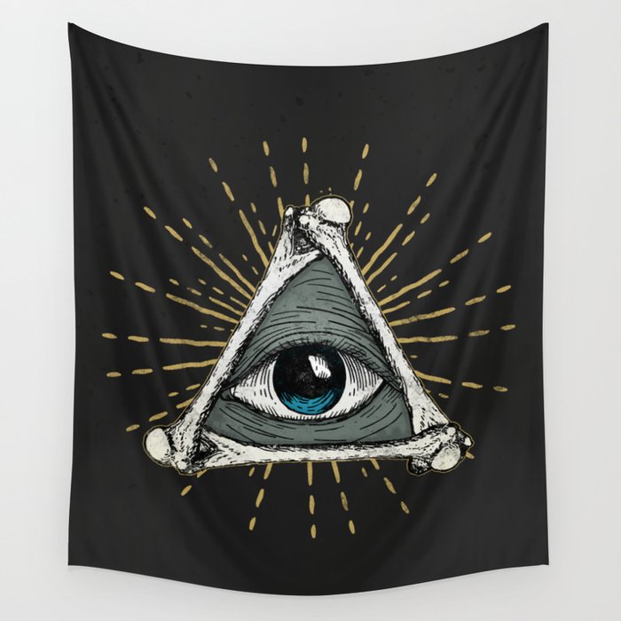 All seeing sales eye tapestry