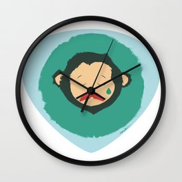 Sad Monkey-Bear Wall Clock