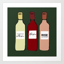 Her Drink Collection  Art Print