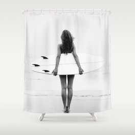 Surf Girl Shower Curtain