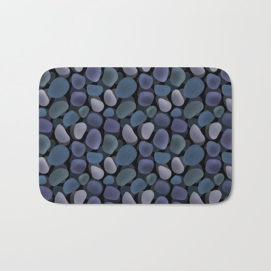 Abstract pattern . Sea stones .1 . Bath Mat