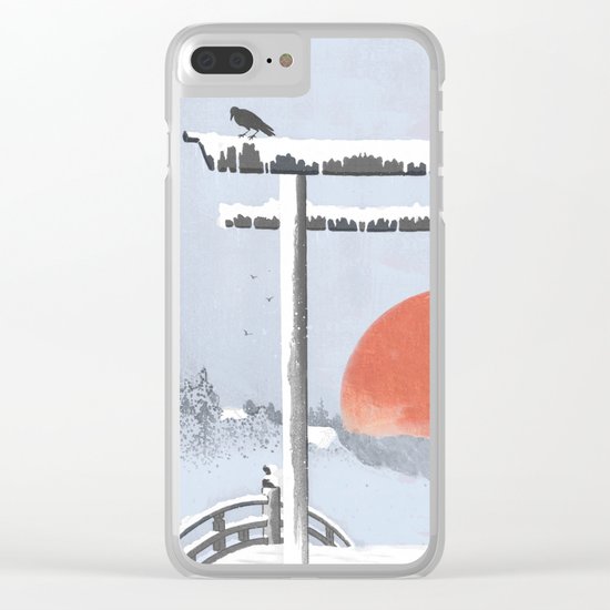 Sundown on the reserve Clear iPhone Case