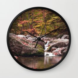 Autumn Brook Wall Clock