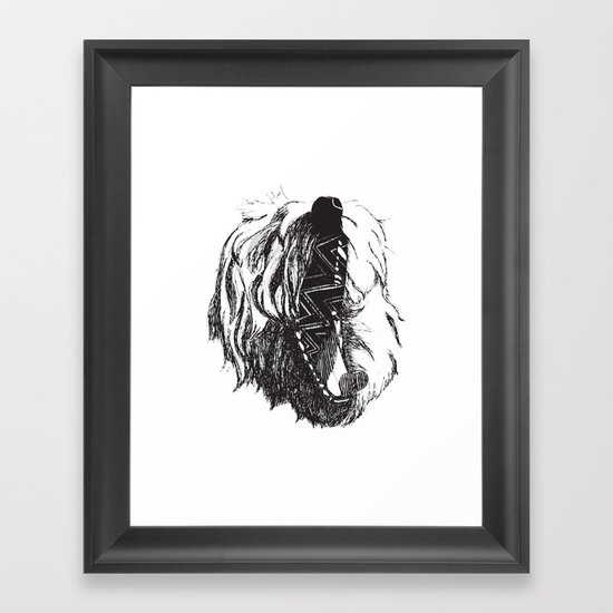 Yawning George Framed Art Print