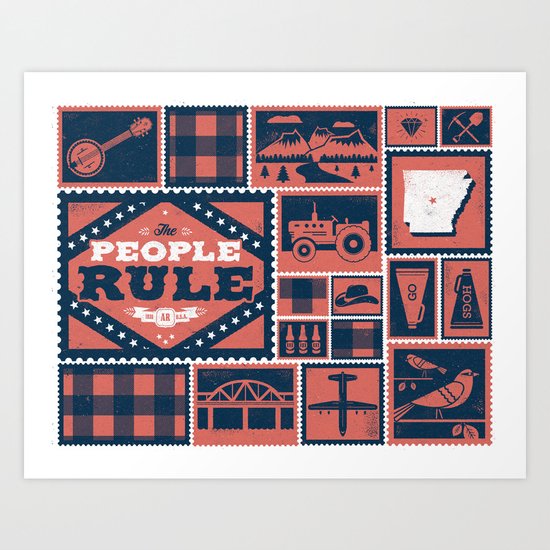 Arkansas Art Print