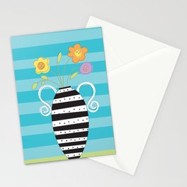 Whimsy Graphic Vase Stationery Cards