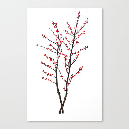 red beans branch Canvas Print