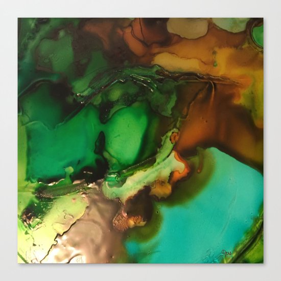 Melting Crystals Canvas Print