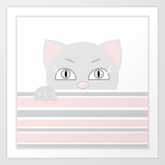 Small kitten. Art Print
