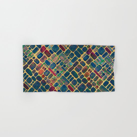 Abstract Tile Mosaic 2 Hand & Bath Towel