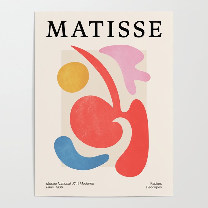Abstract Shapes: Matisse Paper Cutouts III Poster