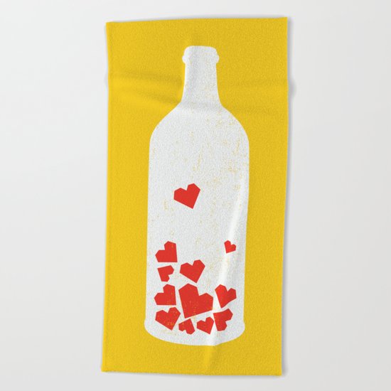 Message in a bottle Beach Towel
