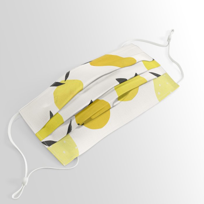 Lemons Face Mask By Cassia Beck Society6