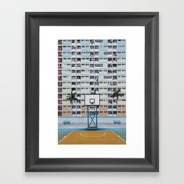 BASKETBALL HOOP Framed Art Print