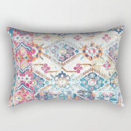 Vintage Oriental Rug Design Rectangular Pillow
