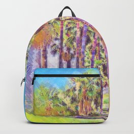 Pastel Palm Grove Backpack