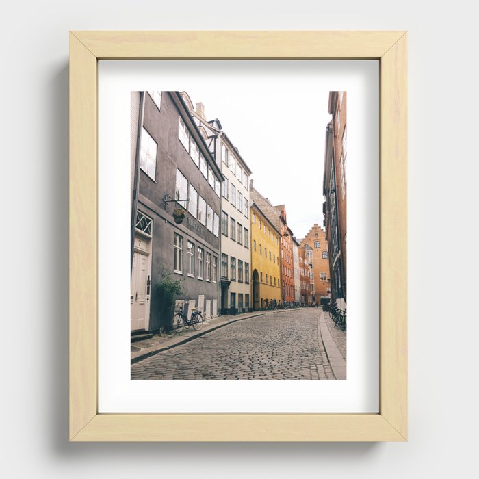 Copenhagen Street Recessed Framed Print