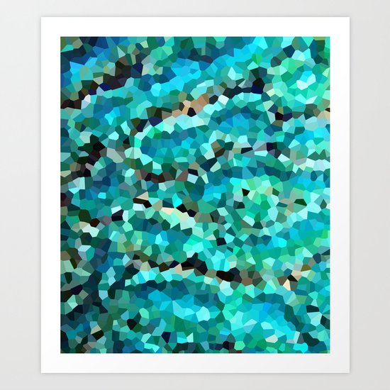 Mermaid Fish Tail Scales Art Print