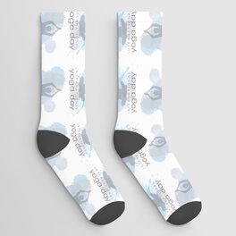 International yoga and meditation workout position Socks