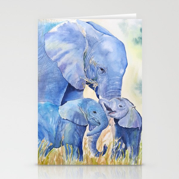 Olga- Elephants Stationery Cards
