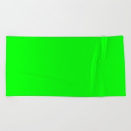 Neon Green Beach Towel