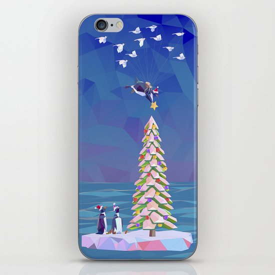 Christmas Flight iPhone Skin