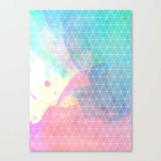 Geometric Shadows Canvas Print