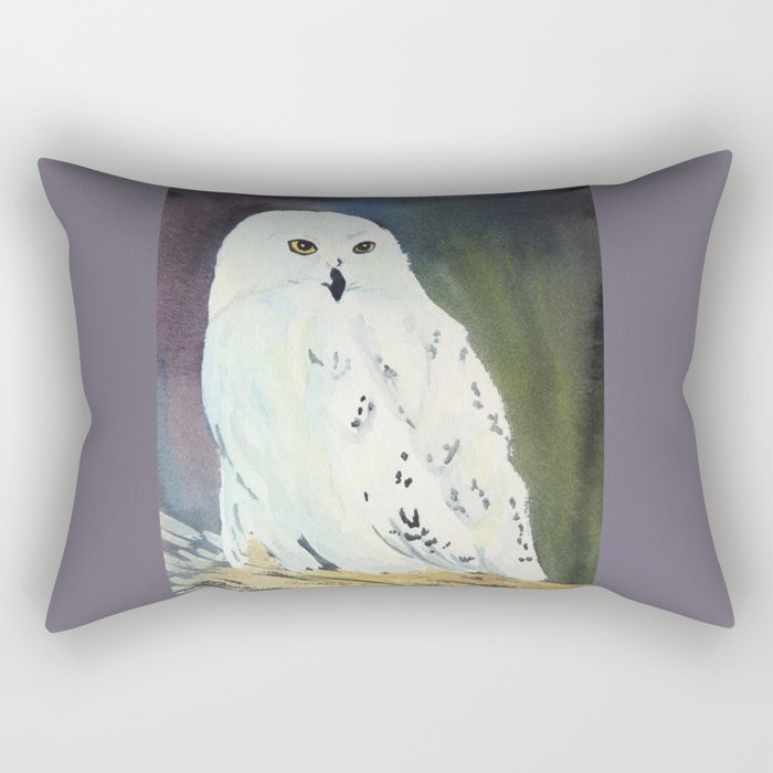 Snowy Owl Rectangular Pillow