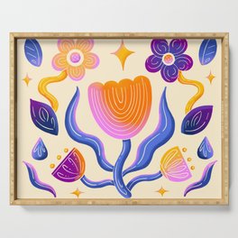 Flower Paradise Serving Tray