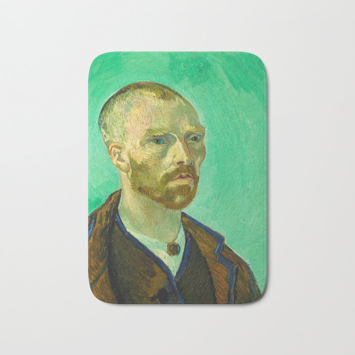 Self-Portrait Dedicated to Paul Gauguin, 1888 by Vincent van Gogh Bath Mat