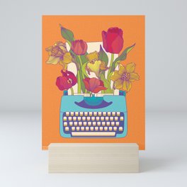 Flowering words Mini Art Print