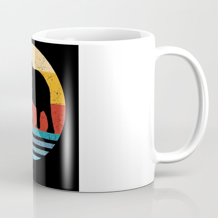Retro Elephant Silhouette Coffee Mug