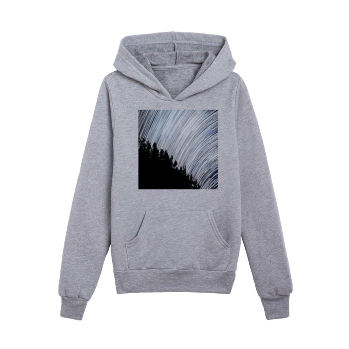 Starry Night Time Lapse Kids Pullover Hoodie