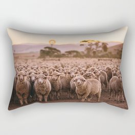 Dinner Time Sheep Rectangular Pillow