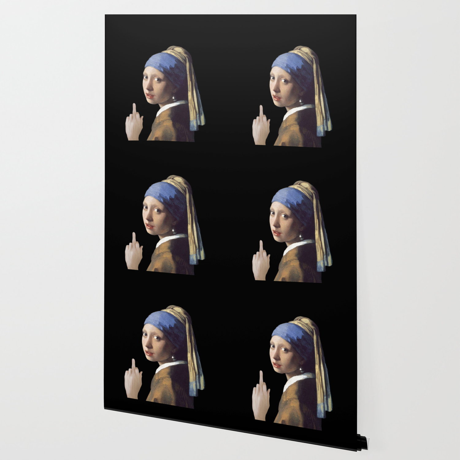 Girl With A Pearl Earring Being Badass Johannes Vermeer Wallpaper By Subjectivity Society6