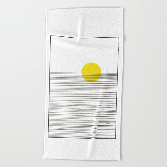 Sun and River Beach Towel