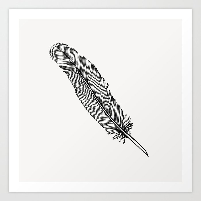 Quill Feather Art Print