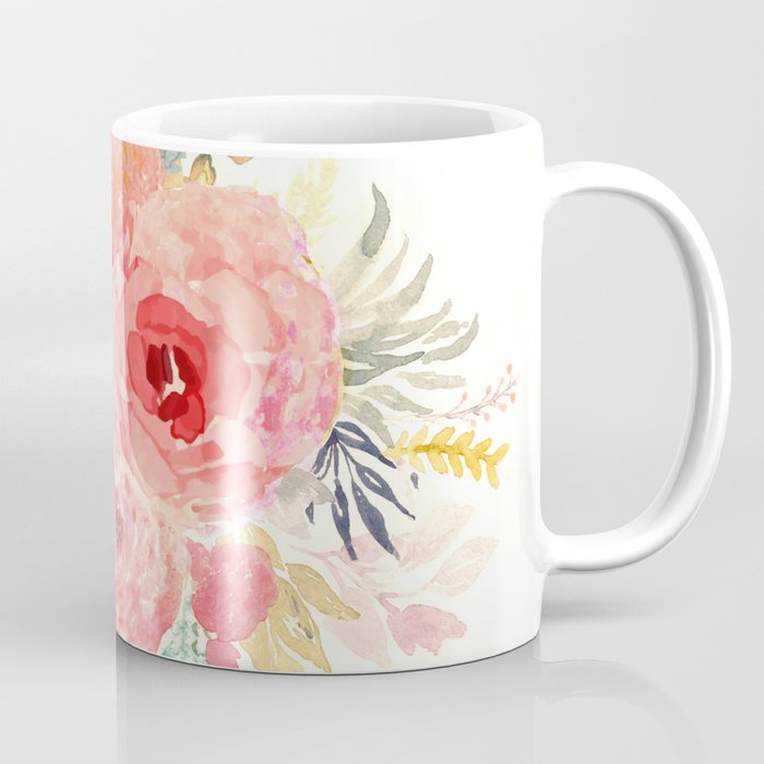 Pink Flower Bouquet Coffee Mug