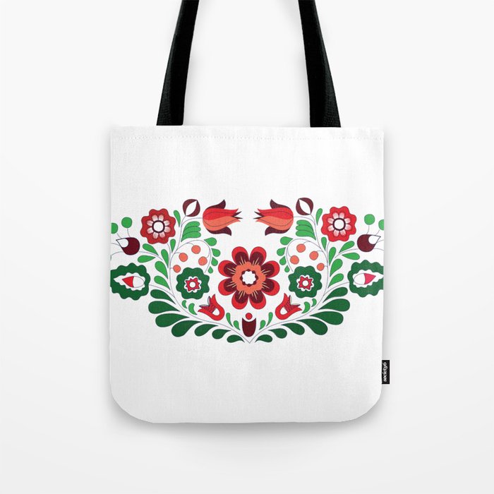Abstract floral Heart  Tote Bag