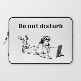 Do Not Disturb - Reading Girl Laptop Sleeve