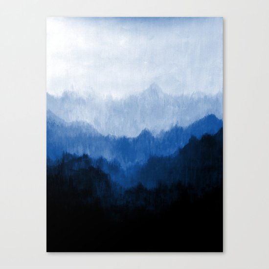 Mists - Blue Canvas Print